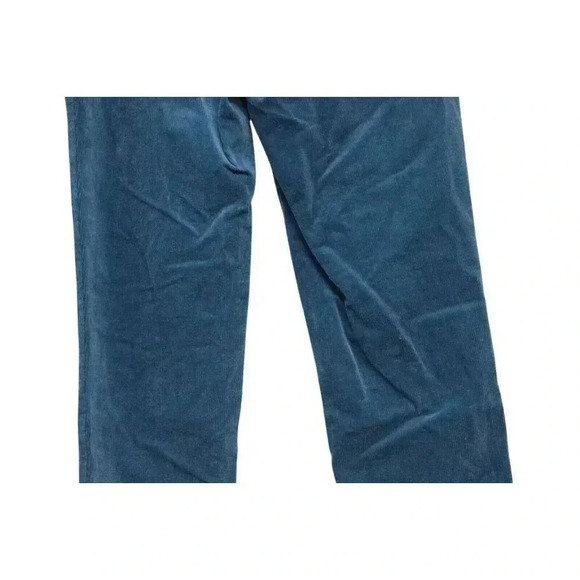 NWT Alison Sheri Corduroy Pants XS Pleated Straight Leg Academia Preppy Blue - Picture 9 of 12